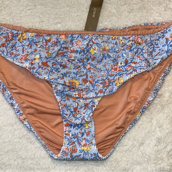 J. Crew Scrunchie Hipster Bikini Bottom Afternoon Floral Size 3X NWT - Picture 4 of 6